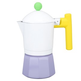 Moka Stove Coffee Maker Aluminium Alloy Italian Coffee Percolator Stovetop Moka Maker for Home Office Travel Purple