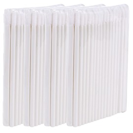 P-Beauty Cosmetic Accessories Microfibre Lip Brush Suitable for Eyelash Extension, Disposable Lip Brush, Cosmetic Lip Brush, Lint-Free Brush, Lipbrush, White, 50-500 Pieces (200)