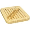 Pebbly nba055 Bread and Bamboo Toast Tongs Beige 26X20X2 cm