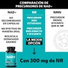 Nad Nicotinamida Ribosa Potenciado Resveratrol Quercetina Betaina Hcl Semilla Uva