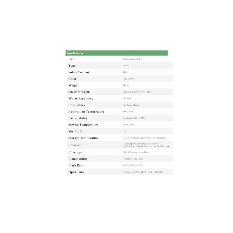 Insulation Hanger Adhesive (1, gallon)