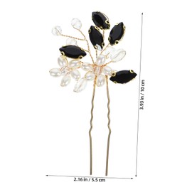 VICASKY 1 Pair Elegant Pearl Design Hair Forks for Women Unique Chinese Style Hair Sticks for Weddings Parties Cosplay Look