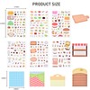 HOMICO 6 Sets DIY 3D Mini Food Sticker Scenes Cute