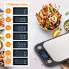 LEVADA PLUS Multifunktionale digitale Küchenwaage (15 kg) mit großem LCD-Display,