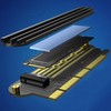 M.2 SSD Adapter PCIe x16 x8 x4 with Heatsink and