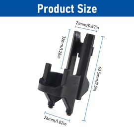 Kodilin 4PCS Vinyl Siding Adapter Tip for Dewalt Roofing Gun, Compatible with Dewalt Roofing Nailer Cordless 20v DCN45RNB, DCN45RND1, DCN45RN Tip Replacement Vinyl Trim Adaptor (A A style）