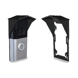 Gestech Ring Doorbell Rain Cover Weather Protection for 1st Generation, 2nd Generation, 2, 3, 3 Plus and 4 No Drilling, No Sticky Pad, No Fuss (Tiled Effect Roof)