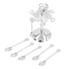 Swan Coffee Spoons Set Mirror Polished Strong Construction Swan Base