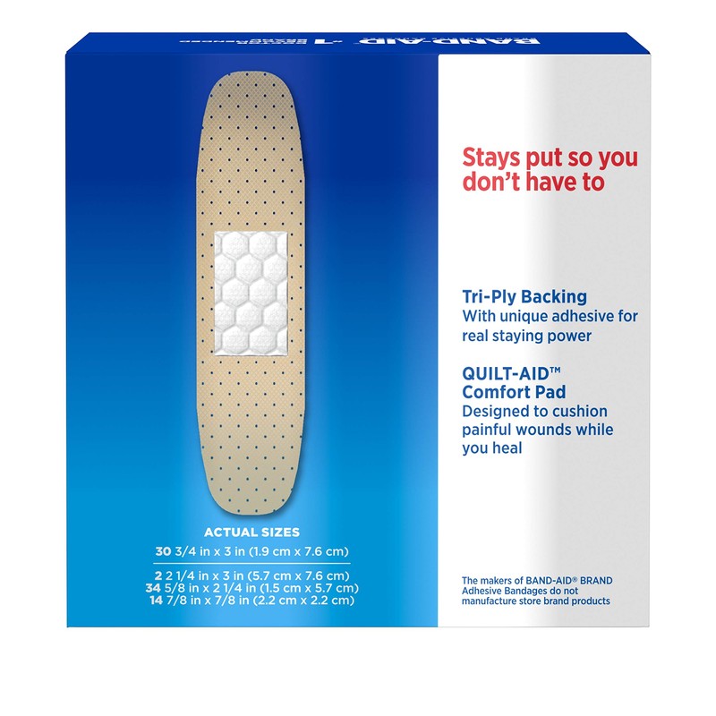 Band-Aid Brand Tru-Stay Sheer Strips Adhesive Bandages for First Aid