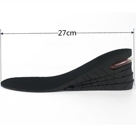 ZHIYE Height Increasing Shoe Insole, 8 cm Adjustable 4-Layer Orthotic Air Cushion Heel Insert Increase Insole for Men Women