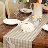ARKENY Easter Table Runner 13x120 Inches, Bunny Rabbit Hello Peeps