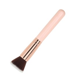 TRIXES Rose Gold Makeup Foundation Brush - Professional Cosmetic Kabuki Tool for Face Cream Liquid or Powder Concealer Highlighter etc. - Flat Tip