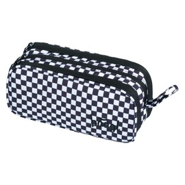 Baagl Pencil Case, 3 Compartments, for Girls, Boys, School, Ska