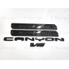 GMC Overlay 4PCS Gloss black Door Rear Elevation Canyon V6