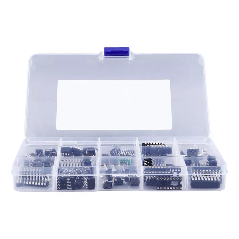 Generic 150 Piezas 10 Tipos De Chip Circuito Integrado Pin