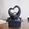 Ferrisland Tabletop Water Fountain, Zen Meditation Indoor Waterfall Fountain, Fengshui
