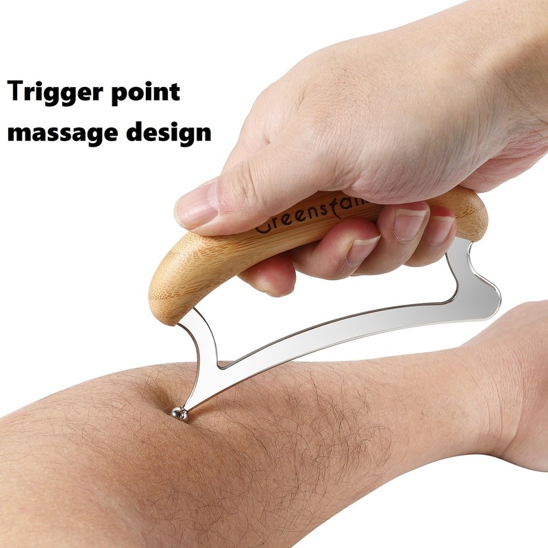 2 in 1 Stainless Steel Gua Sha Massage Tool Set