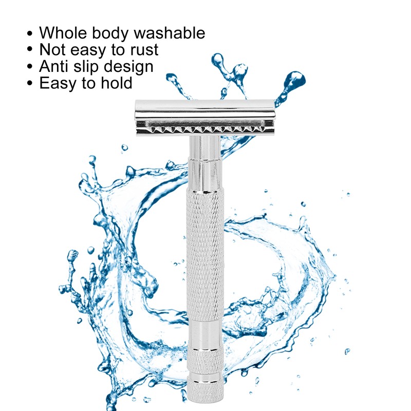 Men Safety Razor Professional Home Hair Salon Travel Portable Alloy