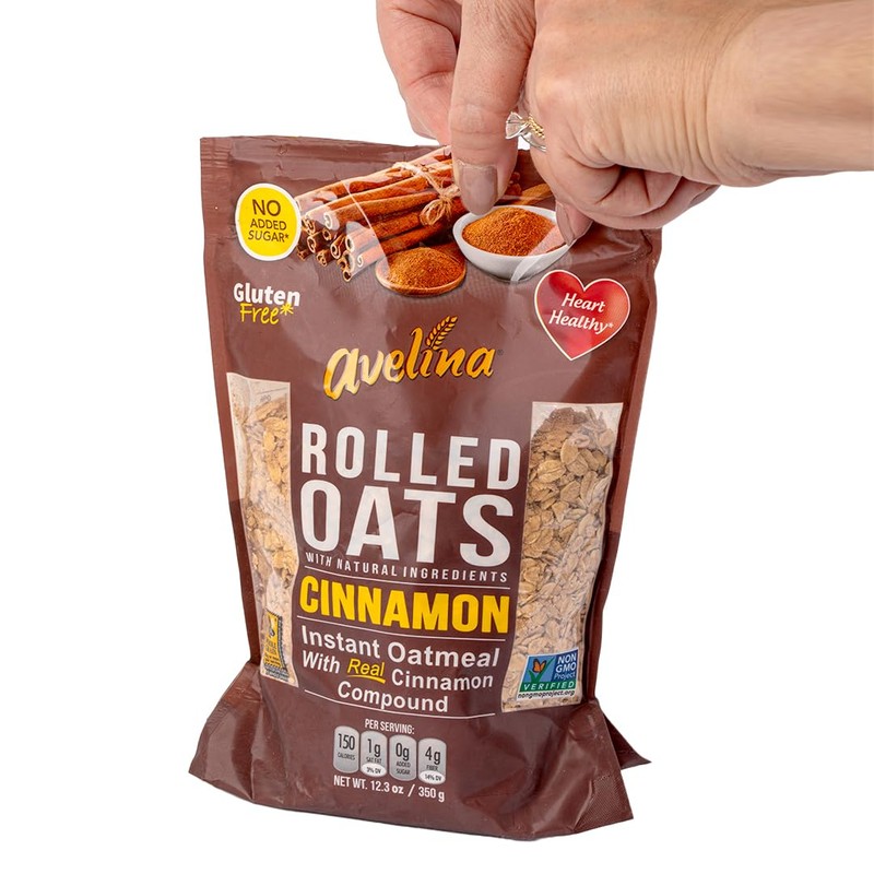 Avelina Cinnamon Instant Oats With Added Cinnamon - 12.3 oz.