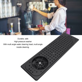 Glass Rinser, Countertop Commercial Pitcher Rinser, High Pressure Cup Washer, Stainless Steel Cup Washer with Drain Drip Tray Hose for Home Kitchen, Restaurant, Bar, Coffee