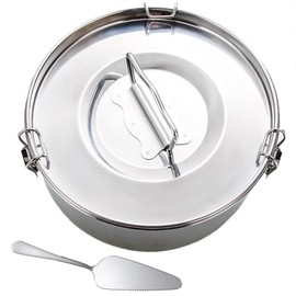 Stainless Steel Flan Mold 2.3QT, Flan Pan for Instant Pot 8QT, Mexican Design Flanera Flan Maker, Molde Para Flan, Silver