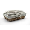 BigDean Set of 3 bread baskets, bread baskets, modern braided