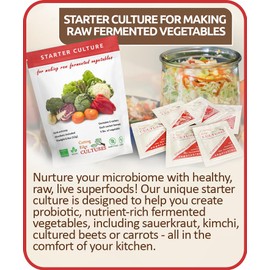 Cutting Edge Cultures Vegetable Starter Culture, 6 Pouches, 12g