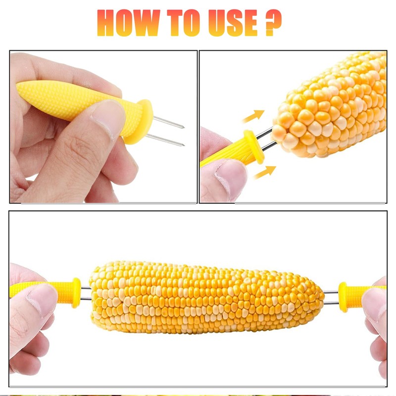 DKDDSSS 30 Pcs Corn Holders, Corn on The Cob Skewers