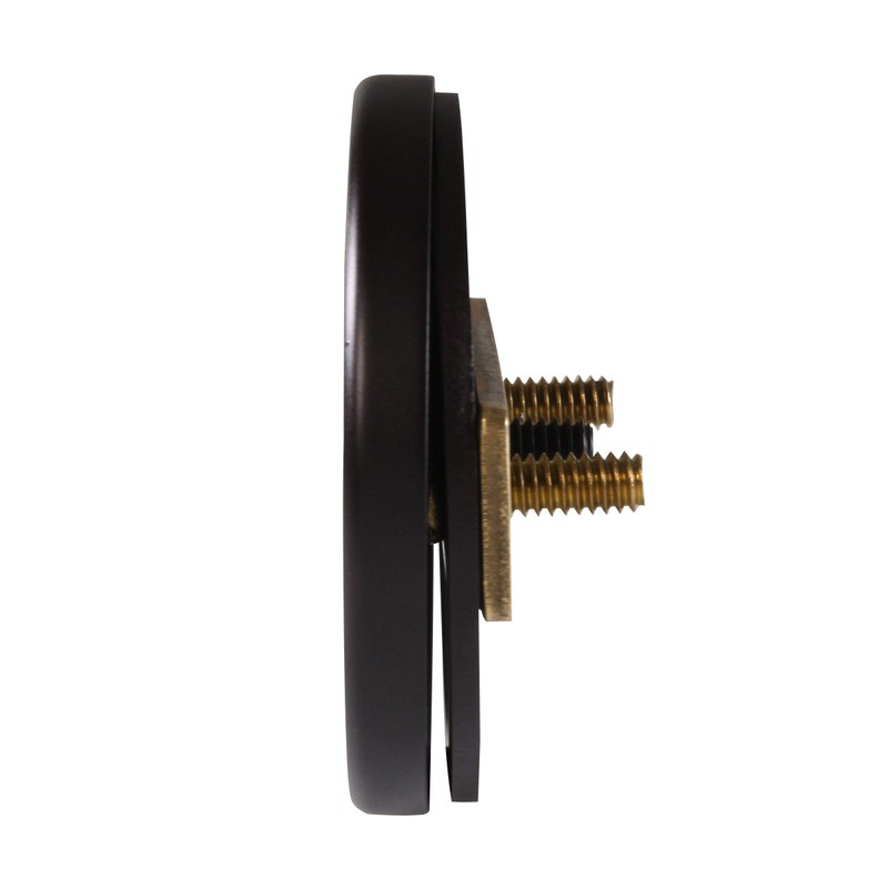 Westbrass Floating No-Hole Overflow Faceplate, Oil Rubbed Bronze, D980R-12