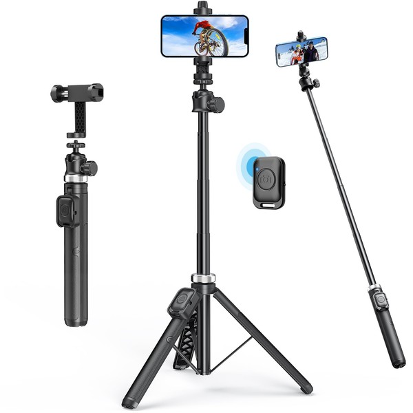 62" Phone Tripod - MIIASI Selfie Stick Tripod with Remote