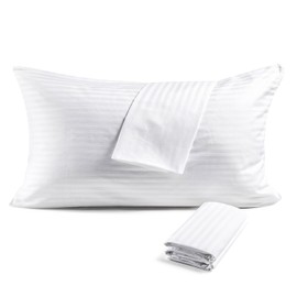Faunna Pillowcase 40 x 80 cm, Set of 2, Pillowcase 40 x 80 cm, 100% Long Staple Cotton, Quiet and Breathable Bed Pillowcases