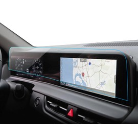 LANTU 2PCS Car Screen Protector for 2024 2025 Kia Seltos S/X-Line/EX/SX Accessories Navigation Digital Instrument Cluster Dual Displays Nano Touchscreen Protector Film HD Clear Bubble Free 12.3''