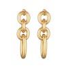 Elli Women's Earrings Link Chain Element Gold Colour, Brass, No