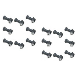 Vital All-Terrain (16) Wheel Studs 3/8" and Nuts 3/8"-24 for Polaris 1996 1998 1999 Xpress 300 ATV