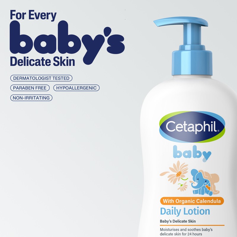 Cetaphil Baby Daily Lotion with Organic Calendula 400ml