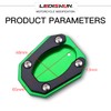 LEDISHUN Motorcycle Kickstand Pad Side Stand Foot Extension Enlarger Plate