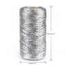 G2PLUS 100M Silver Thread String Twine, 1.5mm Polyester String Cord,
