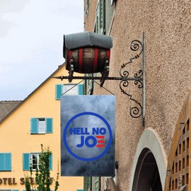 Hell No Joe Flag 12x18in Double Sided Yard Dorm Room Party Decor Banner Small Garden Flags