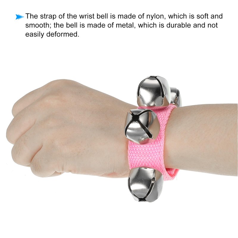 PATIKIL 8pcs Wrist Bells, Jingle Bells Ankle Bells Wrist Bells