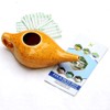 HealthGoodsIn - Ceramic Neti Pot for Nasal Cleansing Freckle Pattern