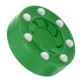 BESPORTBLE 1 x Roller Indoor Hockey Pucks Street Hockey Puck Air Hockey Training Hockey Pucks Roller Hockey Game Puck Roller Hockey Game Training Pucks Roller Hockey Puck PP Green
