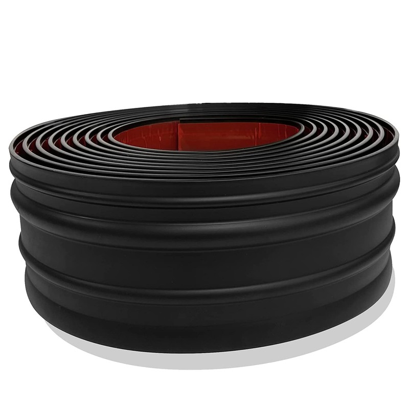 Proflex Decor Black Vinyl Wall Base, 6 Inch X 20