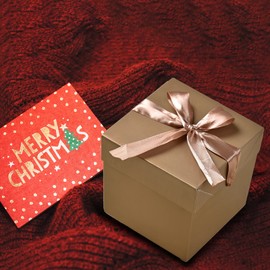 12 Pack Small Gift Boxes with Lids, Square Boxes with Lids, Perfect for Weddings, Engagements, Graduations, Holidays, Christmas, Birthday, Valentine's Day (Gold 10 cm)