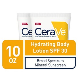 Cerave Sunscreen Body SPF 30 | 5 oz (Pack of 2) | Hydrating 100% Mineral Sunscreen | Fragrance Free