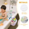 Starward Bath Toy Storage with 4 Hooks, Bathroom Toy Storage,