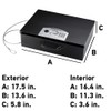SentrySafe Black Electronic Security Lock Box with Steel Tether Cable,