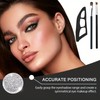 3-Piece Eye Makeup Template Kit with 2 Eyeshadow Brushes and