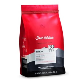Juan Valdez - Café Volcán, Intenso, Molido y Tostado de Colombia, Notas de Caramelo y Cacao, Selección Premium, 250g
