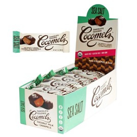 Chocolate-covered Cocomels - Coconut Milk Caramels - Organic - Made Without Dairy (Sea Salt, 15 pack), 1 Oz each