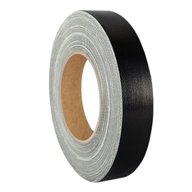 Premium Fabric Tape Various Widths and Colours Available / Black 19 mm x 50 m